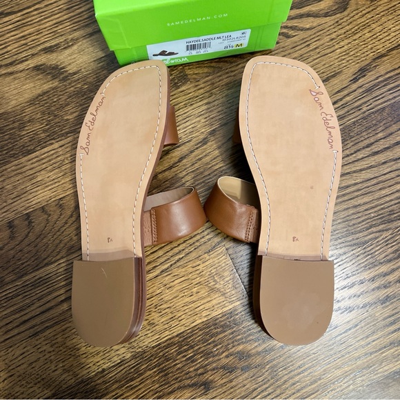 Sam Edelman Haydee Saddle Brown Slide Sandal. NWT. Size 8.5 Medium - Picture 4 of 5